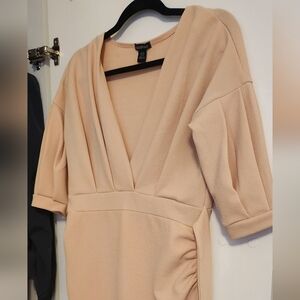 💞 Boohoo midi bodycon dress. Beautiful pale rose colour.